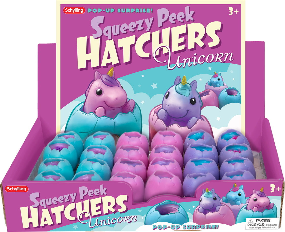 Unicorn  Squeezy Peek Hatcher (assorted)