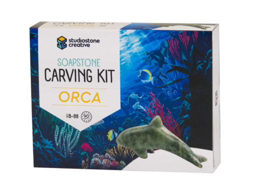 Soapstone Orca Carving Kit