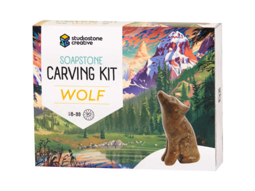 Soapstone Wolf Carving Kit