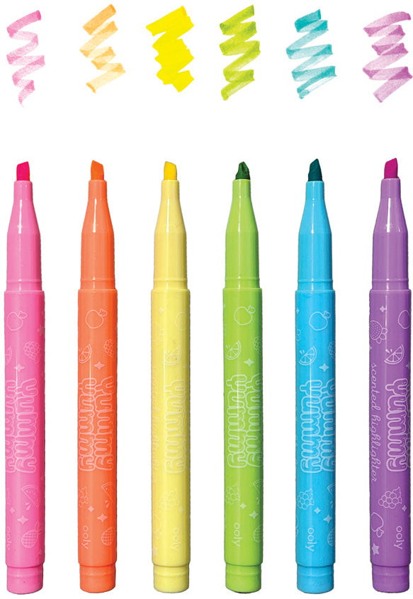 Yummy Yummy Scented Pastel Highlighters - 6 pk