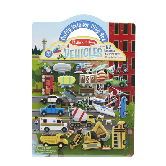 Puffy Sticker Play Set: Vehicles