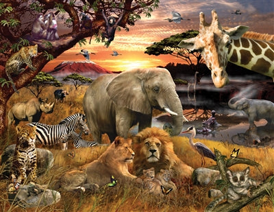 Wild Savanna 400pc Family Puzzle